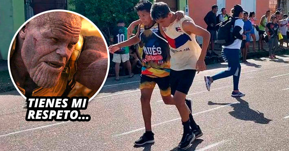 Joven deportista renuncia a ganar y ayuda a un rival lesionado