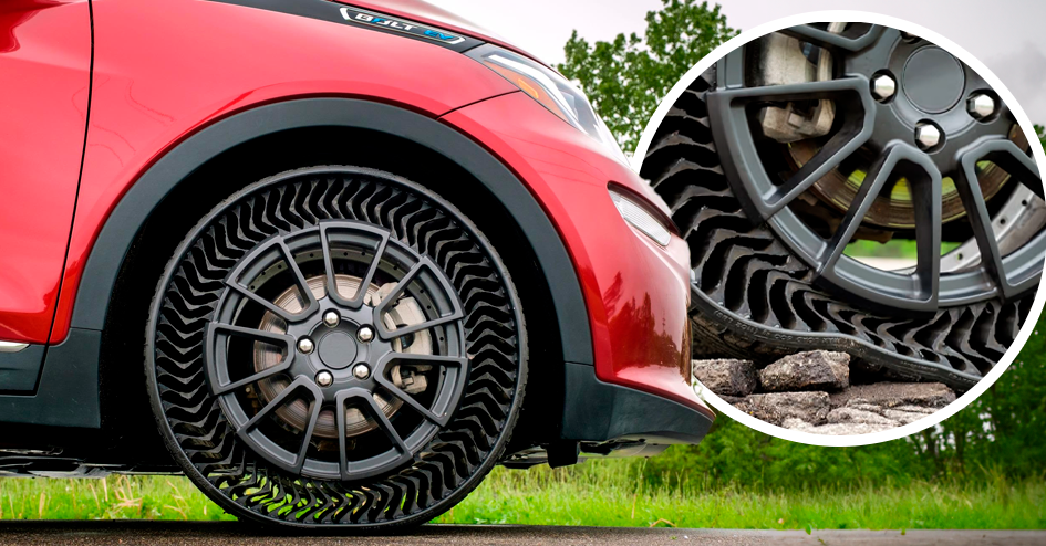 Michelin desarrolló un prototipo de llantas sin aire