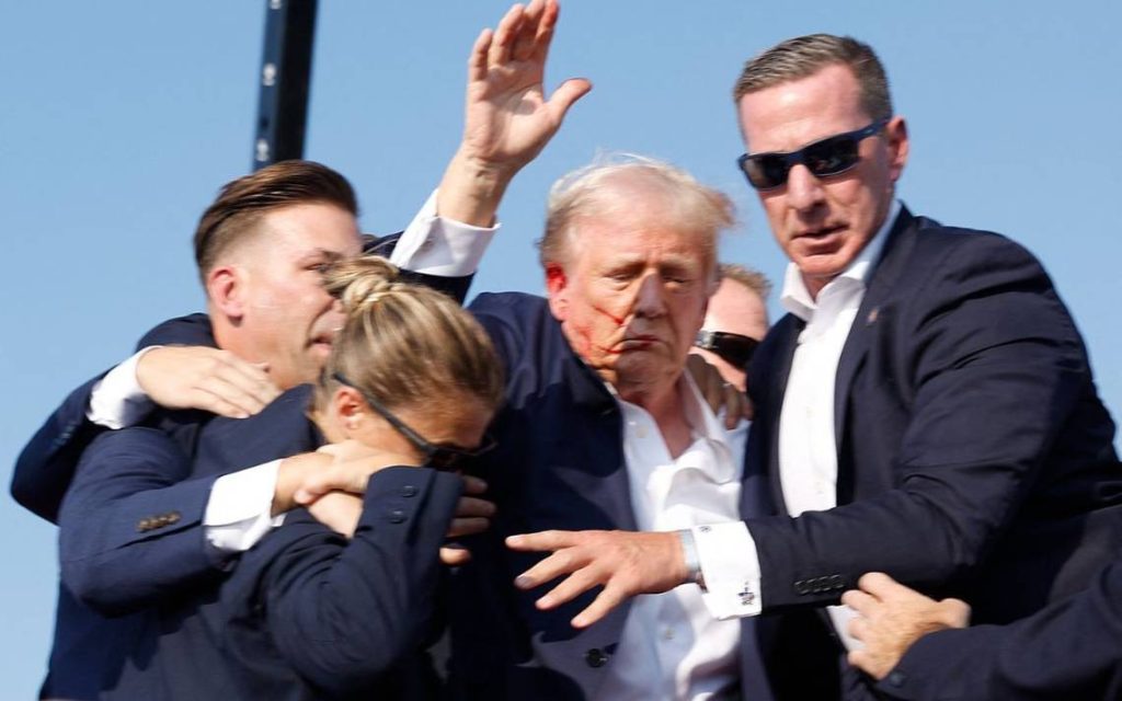 Evacuan a Donald Trump de mitin en Pensylvania tras escucharse disparos - El Heraldo de Chiapas
